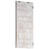 Elegant Hand-Carved Wall Panel - Brown & White 40x80 cm