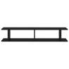 Stylish Black Wall Shelf Set - 105x18x20 cm | Hipo Market