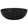 Stylish Basin Tempered Glass 35x12 cm Black - Hipomarket