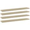 Bookshelf Boards 4 pcs Sonoma Oak 60x10x1.5 cm Engineered Wood Colour sonoma oak Size 60 x 10 x 1.5 cm Quantity in Package 4 