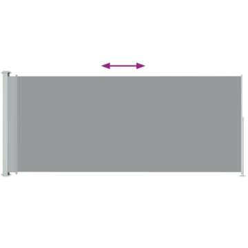 Patio Retractable Side Awning 180x500 cm Grey | HipoMarket