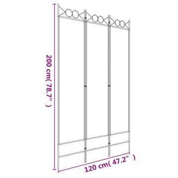 3-Panel Room Divider Anthracite 120x200 cm - Privacy & Style