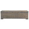 Stylish Grey Kubu Rattan Storage Box | 120 cm Solid Mango Wood