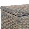 Stylish Grey Kubu Rattan Storage Box | 120 cm Solid Mango Wood