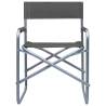 Director's Chairs 2 pcs - Steel Grey | Comfortable & Durable