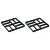 Pavement Moulds 2 pcs 40x40x4 cm Plastic Size 40 x 40 x 4 cm Quantity in Package 1 