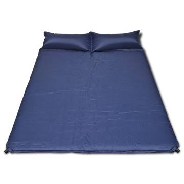 Blue Self-inflating Sleeping Mat - Perfect for Outdoor Adventures