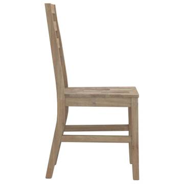 8 pcs Solid Wood Acacia Dining Chairs - Modern Elegance