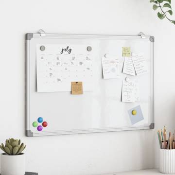 Magnetic Whiteboard 80x60 cm - Ideal for Home & Office