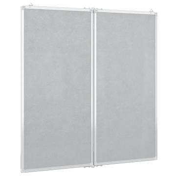 Magnetic Whiteboard Foldable 100x100 cm - Easy Installation