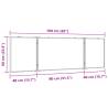 Magnetic Whiteboard Foldable 160x60 cm - Aluminium Design