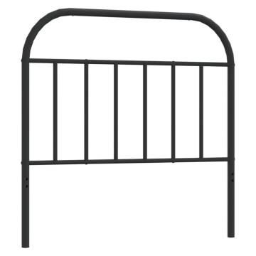 Metal Headboard Black 107 cm – Stylish & Sturdy Bed Accessory