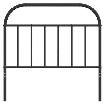 Metal Headboard Black 107 cm – Stylish & Sturdy Bed Accessory