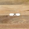 Elegant White Mango Wood Bar Stools - Set of 4