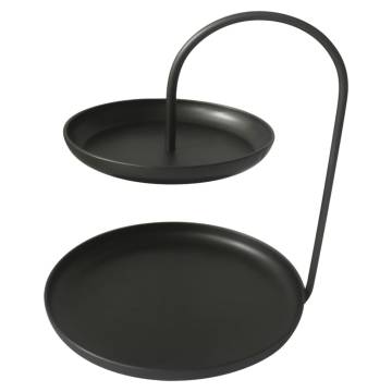 Lesli Living 2-Tier Etagiere Julie - Stylish Black Serving Tray