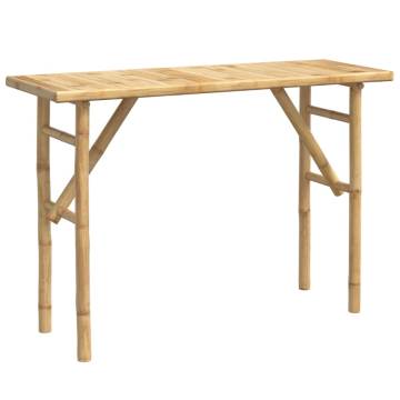 Bamboo Console Table 115x39x75 cm - Stylish & Durable