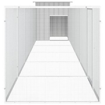 Galvanised Steel Chicken Cage 600x91x100 cm | HipoMarket UK