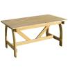 Garden Table 150x74x75 cm - Stylish Impregnated Pinewood