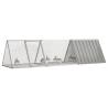 Rabbit Cage Grey 302.5x80.5x71 cm - Durable & Safe