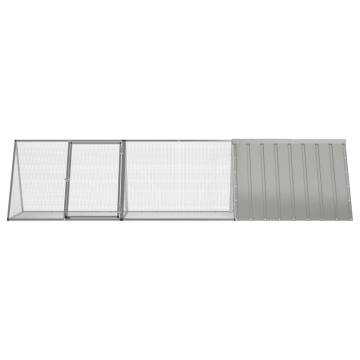 Rabbit Cage Grey 302.5x80.5x71 cm - Durable & Safe