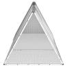 Rabbit Cage Grey 302.5x80.5x71 cm - Durable & Safe