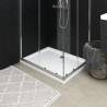 Rectangular ABS Shower Base Tray 80x100 cm Colour white Size 80 x 100 cm 