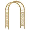 Wooden Garden Arch with Trellis - Durable Solid Pine 141x97x243cm