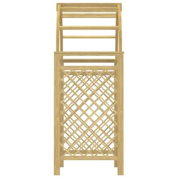 Wooden Garden Arch with Trellis - Durable Solid Pine 141x97x243cm