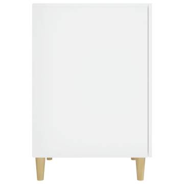 High Gloss White Desk 140x50 cm - Stylish & Practical