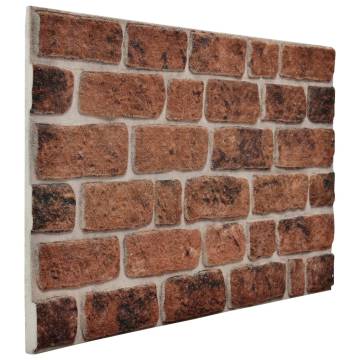 3D Dark Brown Brick Wall Panels - Set of 11 EPS Panels