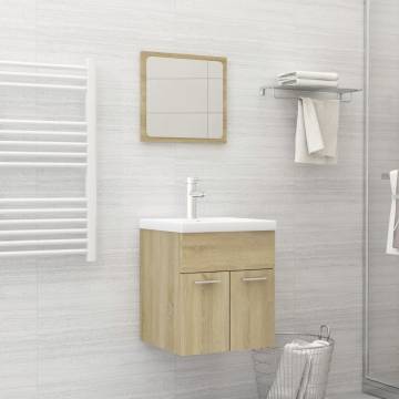 Stylish Sonoma Oak Bathroom Furniture Set – Quality Design