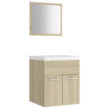 Stylish Sonoma Oak Bathroom Furniture Set – Quality Design