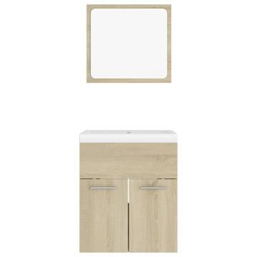 Stylish Sonoma Oak Bathroom Furniture Set – Quality Design