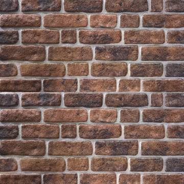 3D Dark Brown Brick Wall Panels - Set of 11 EPS Panels