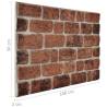 3D Dark Brown Brick Wall Panels - Set of 11 EPS Panels