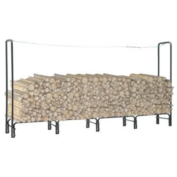 Firewood Rack Anthracite - Steel Log Storage 240x35x120 cm