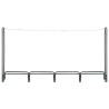 Firewood Rack Anthracite - Steel Log Storage 240x35x120 cm