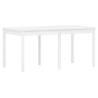 7 Piece White Solid Wood Garden Dining Set | Hipomarket