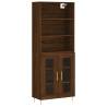 Elegant Highboard in Brown Oak - Stylish Storage Solution