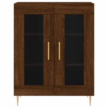 Elegant Highboard in Brown Oak - Stylish Storage Solution