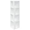 Stylish White Corner Cabinet - 33x33x132 cm | HipoMarket