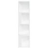 Stylish White Corner Cabinet - 33x33x132 cm | HipoMarket