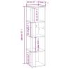 Stylish White Corner Cabinet - 33x33x132 cm | HipoMarket