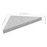 Umbrella Weight Plates 4 pcs - Grey Granite 60 kg | HipoMarket