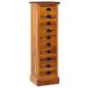 10-Drawer Cabinet 35x30x120 cm Solid Teak Wood Size 35 x 30 x 120 cm Quantity in Package 1 