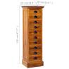 10-Drawer Cabinet | Solid Teak Wood Storage Chest | Hipomarket