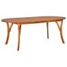 Garden Table 201x100x75 cm Solid Acacia Wood Size 201 x 100 x 75 cm Quantity in Package 1 Shape oval 