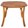 Solid Acacia Wood Garden Table 201x100 cm - Rustic Charm