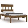 Honey Brown Solid Wood Bed Frame 75x190 cm - Small Single