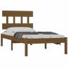 Honey Brown Solid Wood Bed Frame 75x190 cm - Small Single